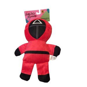 Squid Games Masked Toy Soldier 11" Plush Shakey Squeak Crinkle Dog Toy